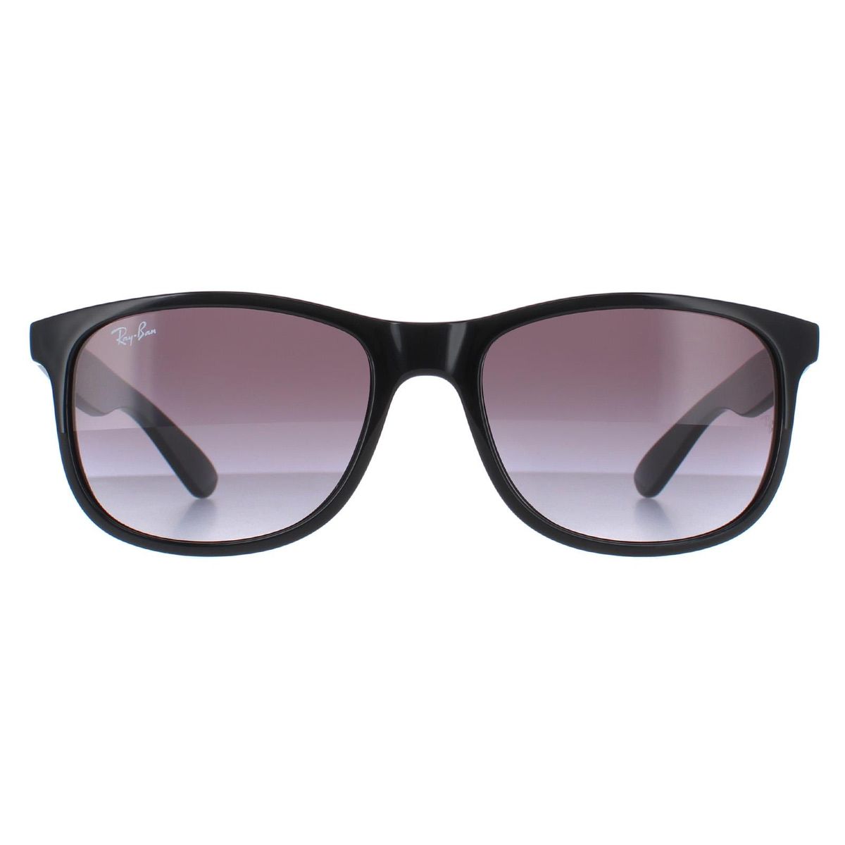 Schwarze Andy Sonnenbrille mit quadratischem Rahmen