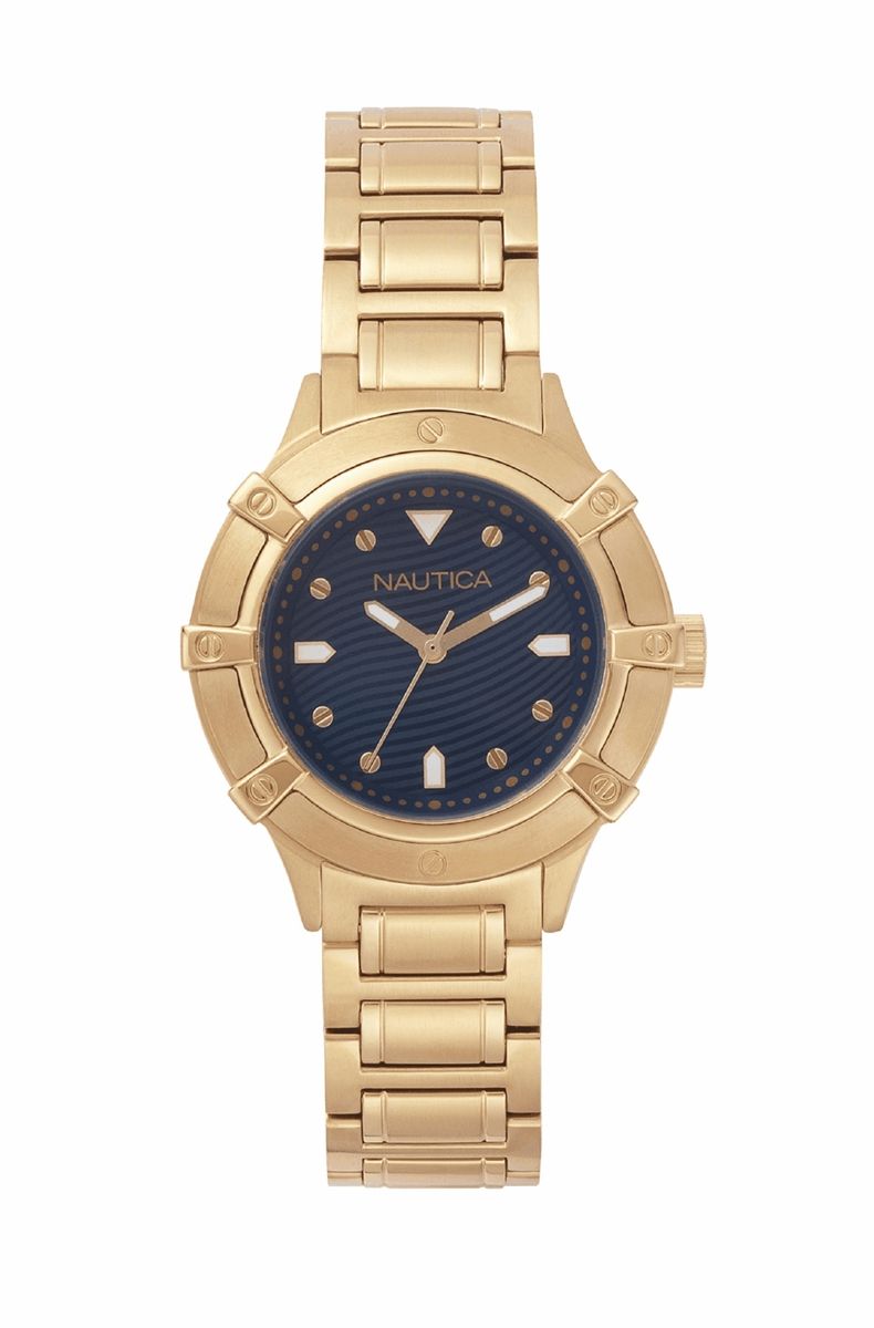 Elegante goldfarbene Damenuhr