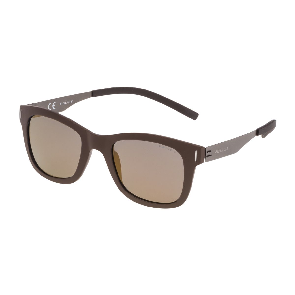 Moderne Rechteckige Sonnenbrille in Braun