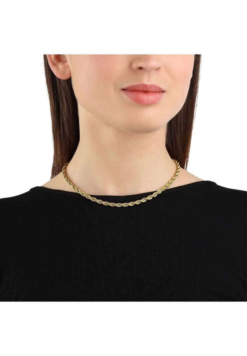 NOELANI Damen Kette, Edelstahl, SILBER, 45