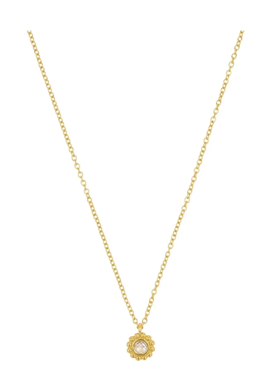 NOELANI Damen Kette mit Anhänger, 925er Sterling Silber, GOLD
