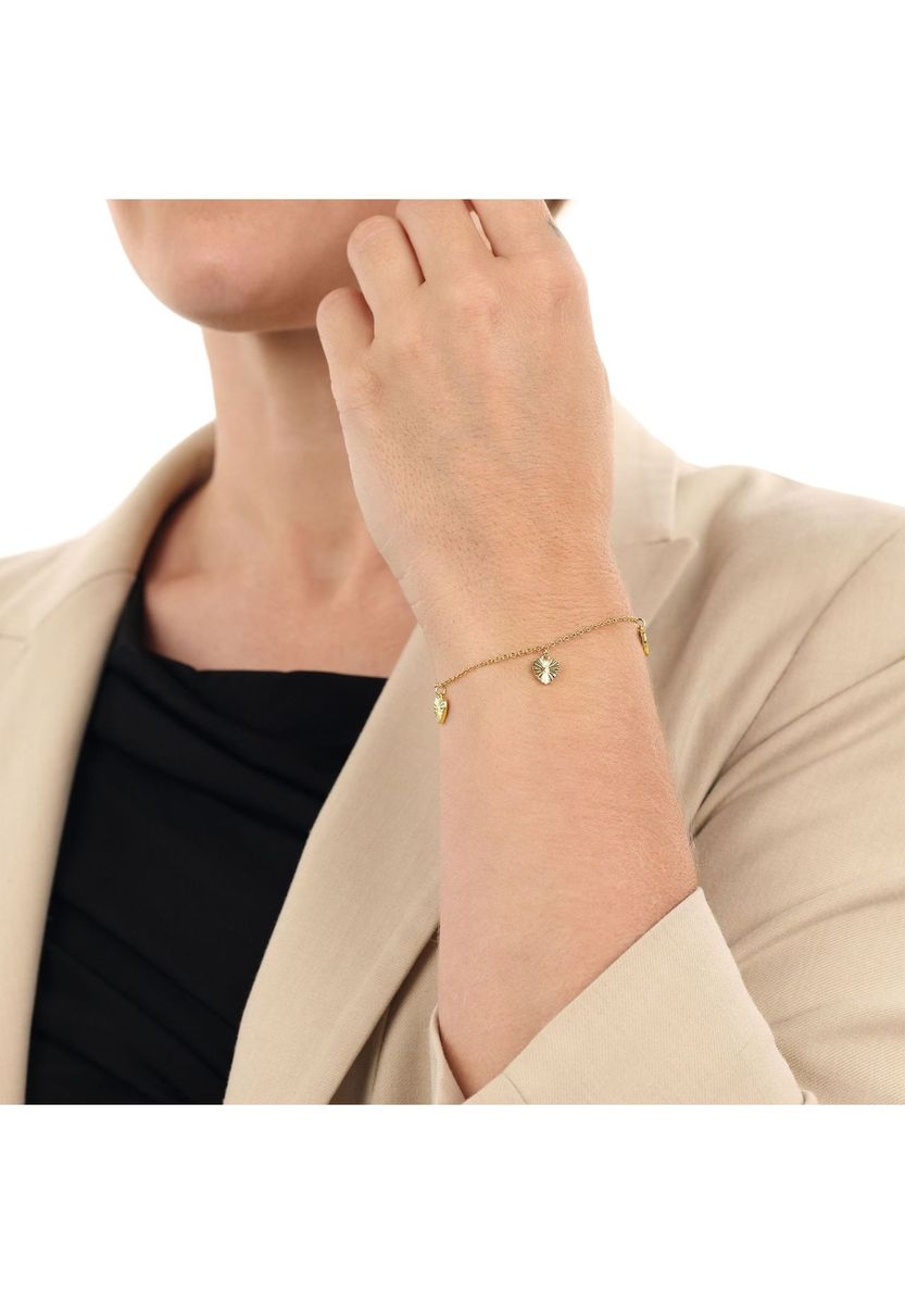 NOELANI Damen Armband "Herz", 925er Silber, GOLD