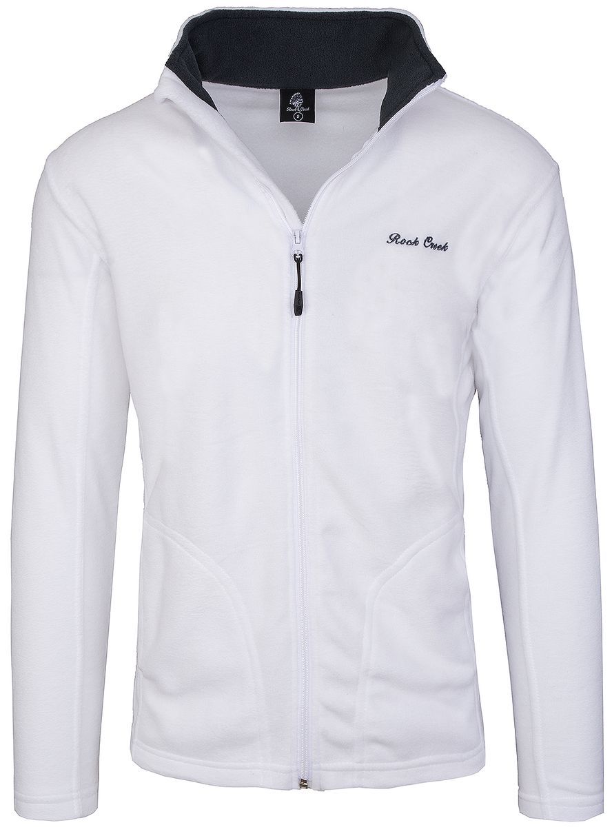Klassische Fleecejacke mit Reißverschluss