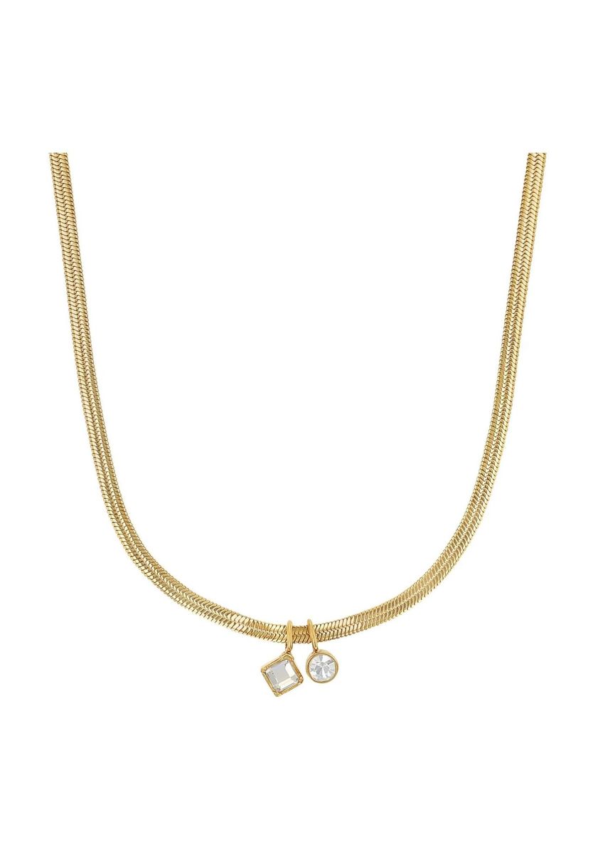 NOELANI Damen Kette mit Anhänger, Edelstahl, GOLD