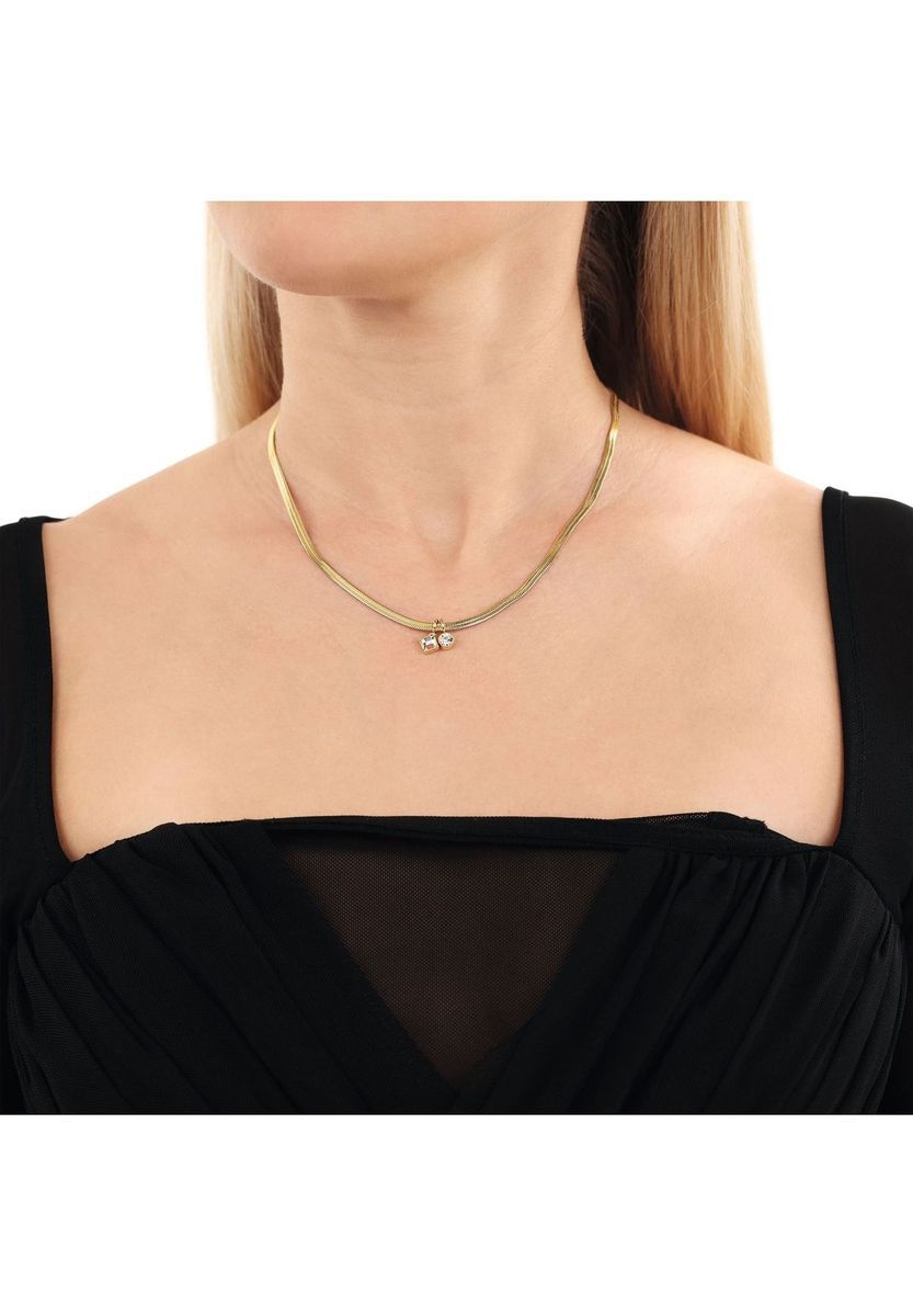 NOELANI Damen Kette mit Anhänger, Edelstahl, GOLD