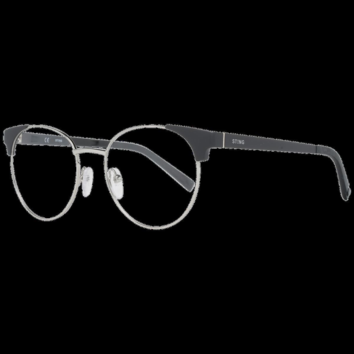 Runde silberfarbene Metallbrille