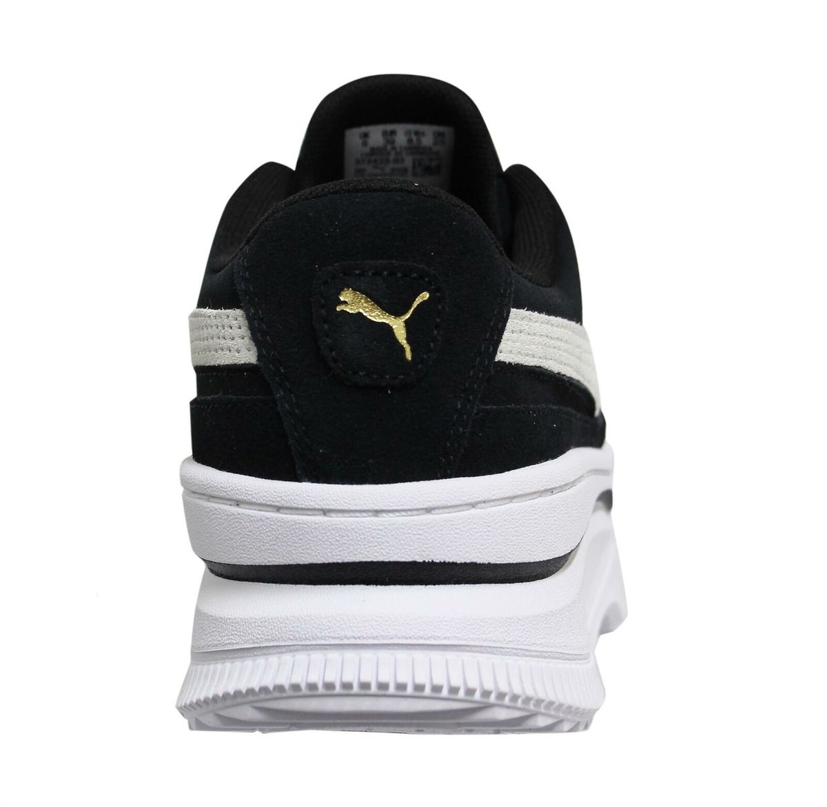 Wildleder Plateau-Sneaker mit Formstreifen