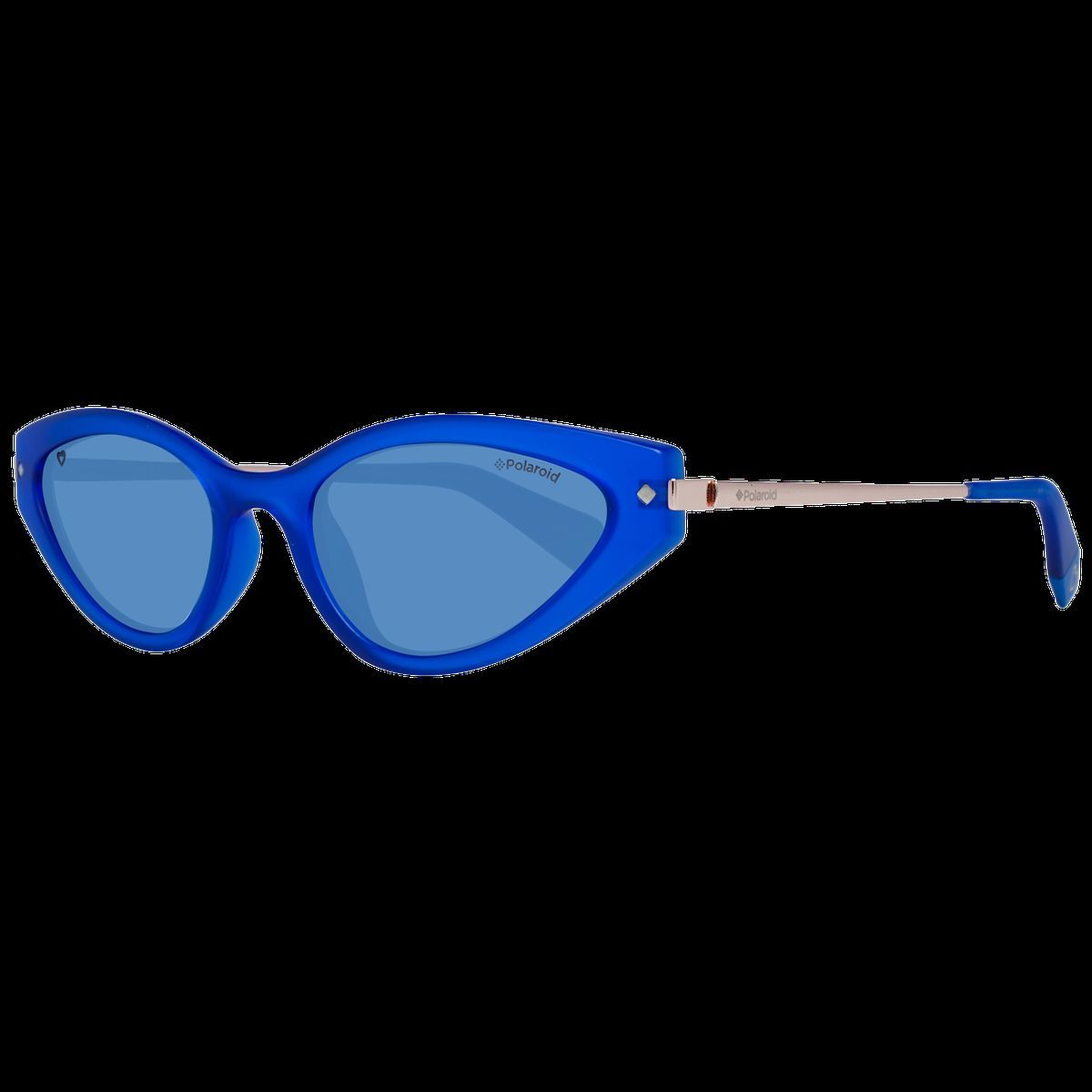 Cat-Eye Sonnenbrille mit blauen Gläsern
