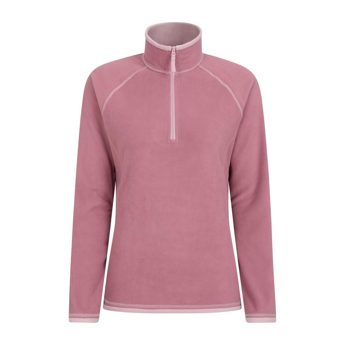 Damen Fleece-Pullover mit halbem Reißverschluss