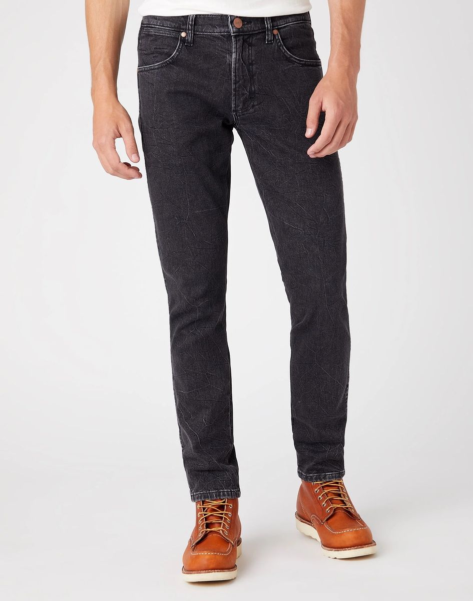 Slim-Fit Jeans in gewaschenem Schwarz