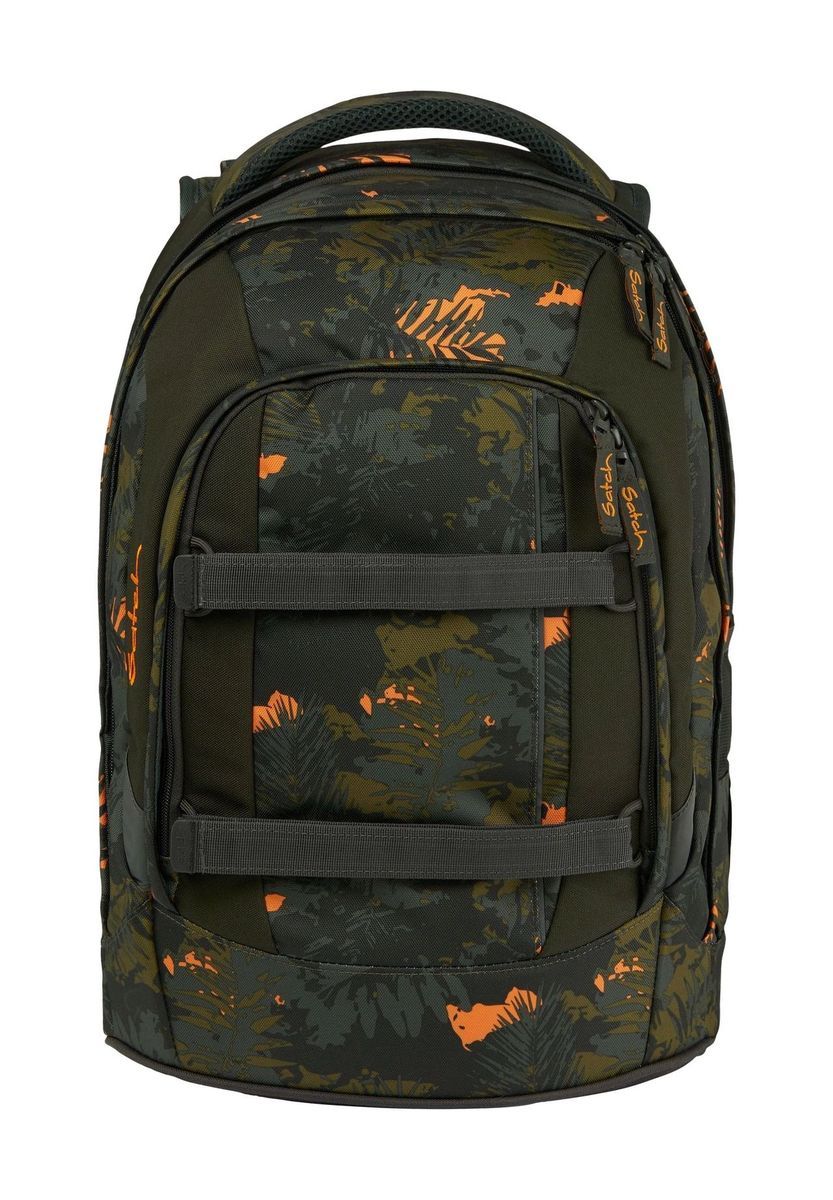 Schulrucksack mit Tarnmuster und Riemen