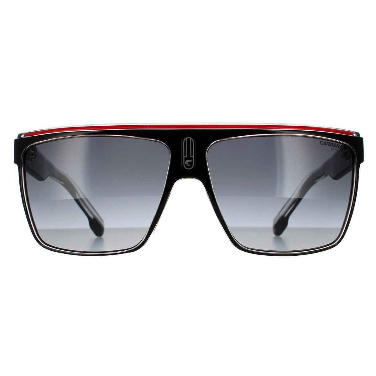 Flache Sonnenbrille im Schildstil