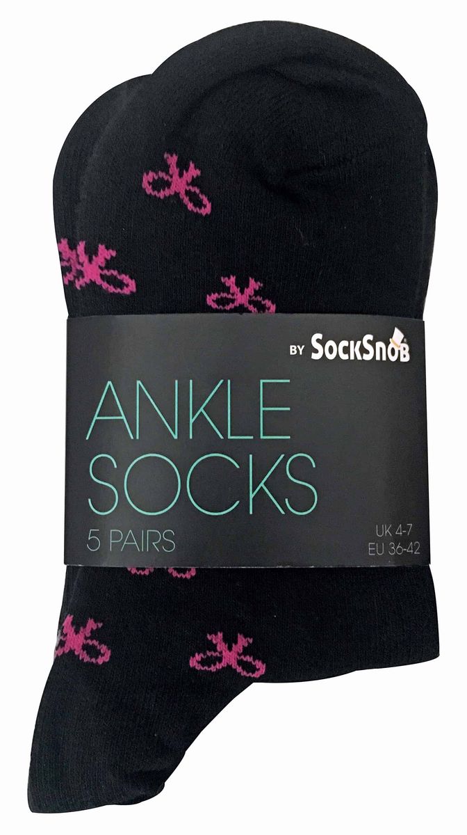 Baumwollmix-Socken mit Mustern
