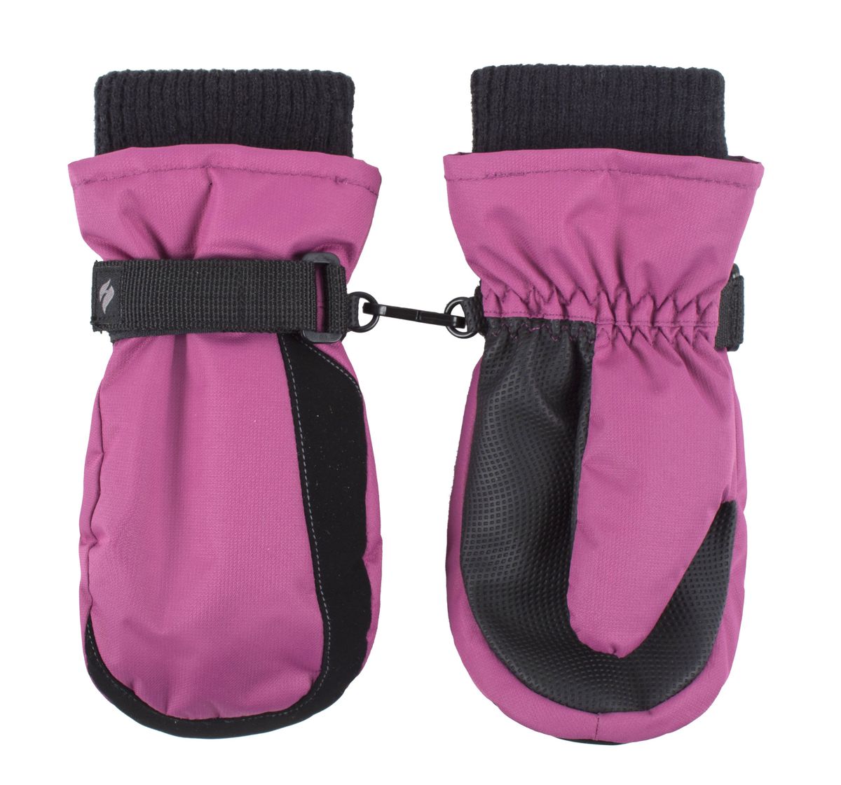 Wärmehalter - Kinder Thermofleece gefütterte Fäustlinge | Jungen & Mädchen als warme Skihandschuhe für den Winter - Pink