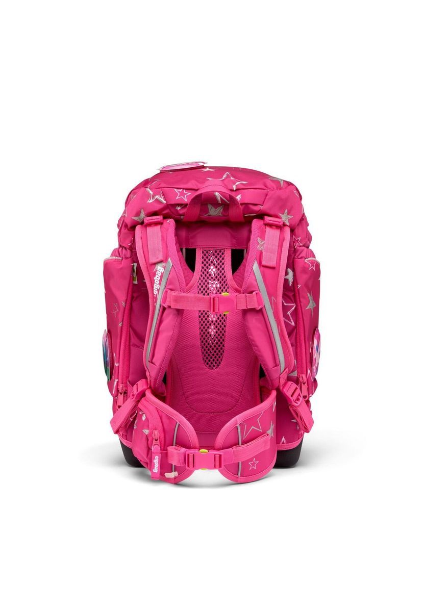 Ergonomisches pinkes Schulrucksack-Set