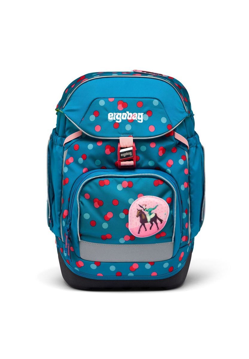 Blaues gemustertes Schulranzen-Set für Kinder