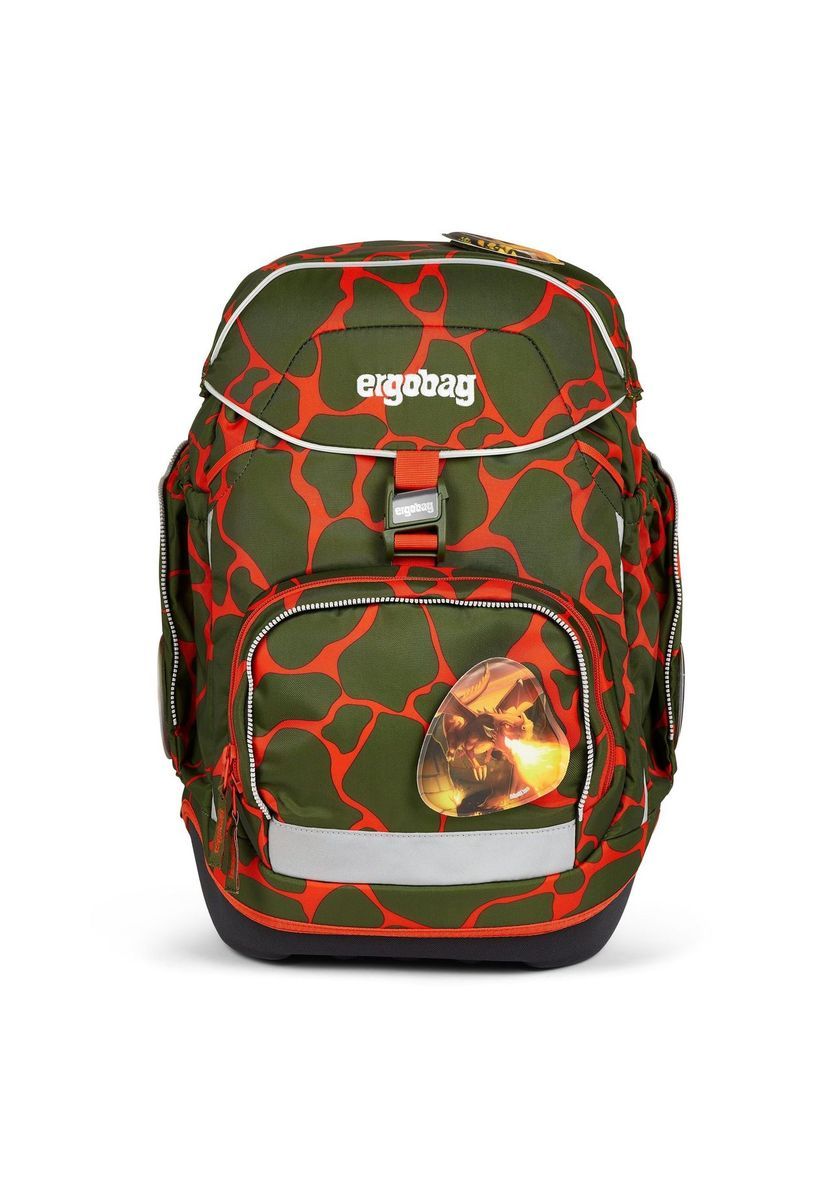 Ergonomisches grünes Schulrucksack-Set