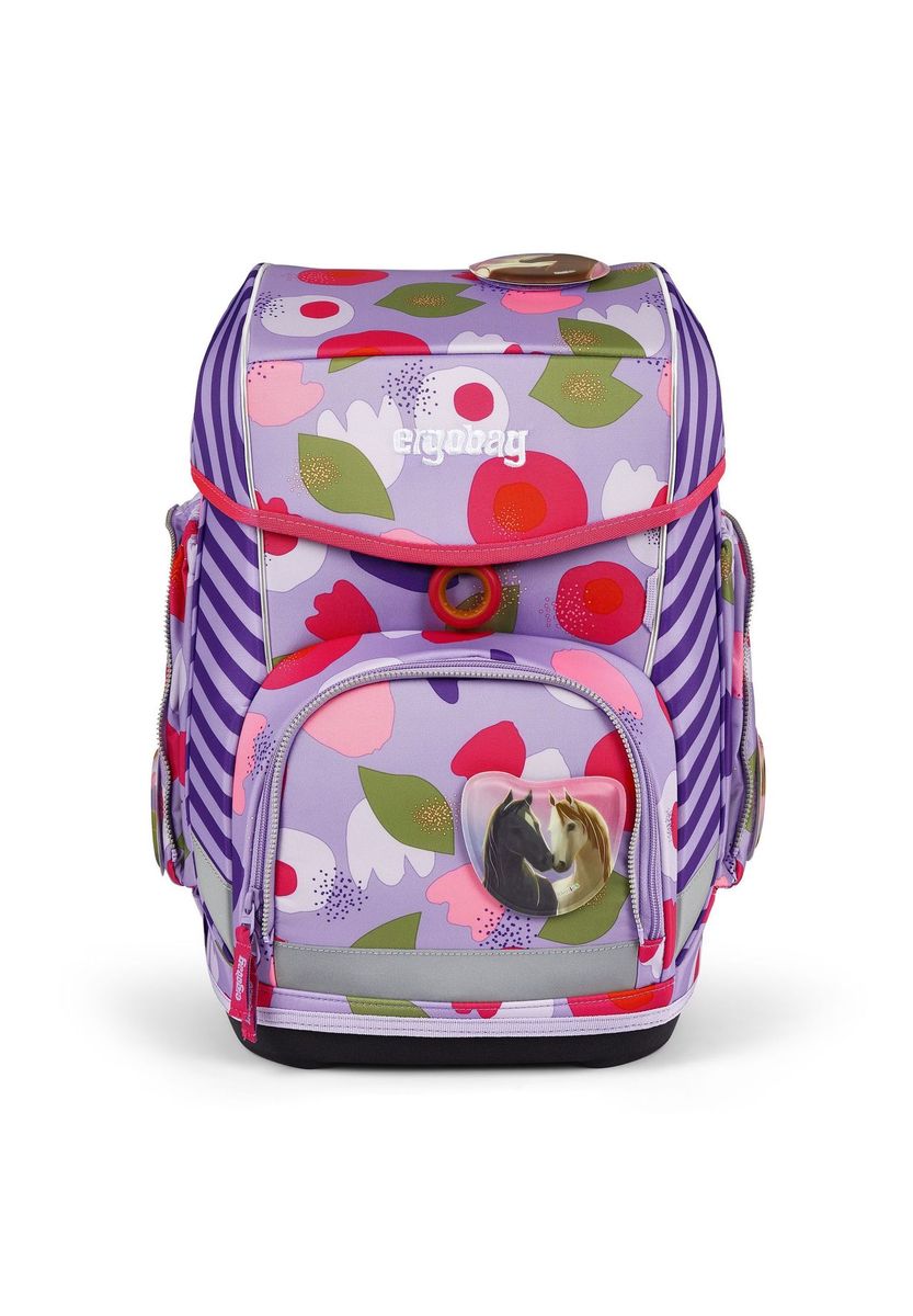 Ergobag Lila Blumen Schulranzen-Set