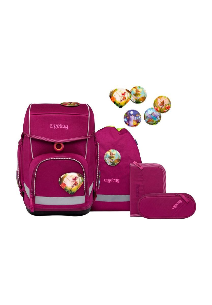 Ergobag Pinkfarbenes Schulrucksack-Set