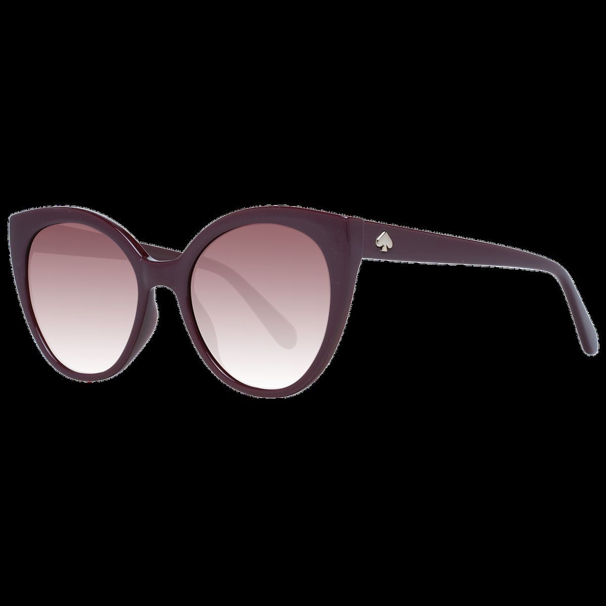 Burgunderfarbene Cat-Eye-Sonnenbrille mit Farbverlauf