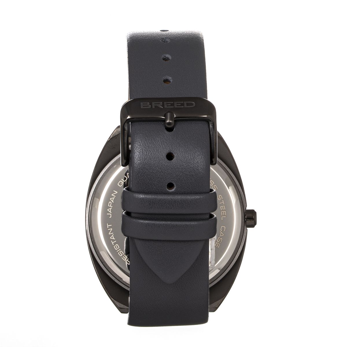 Kissenform-Uhr mit Lederarmband