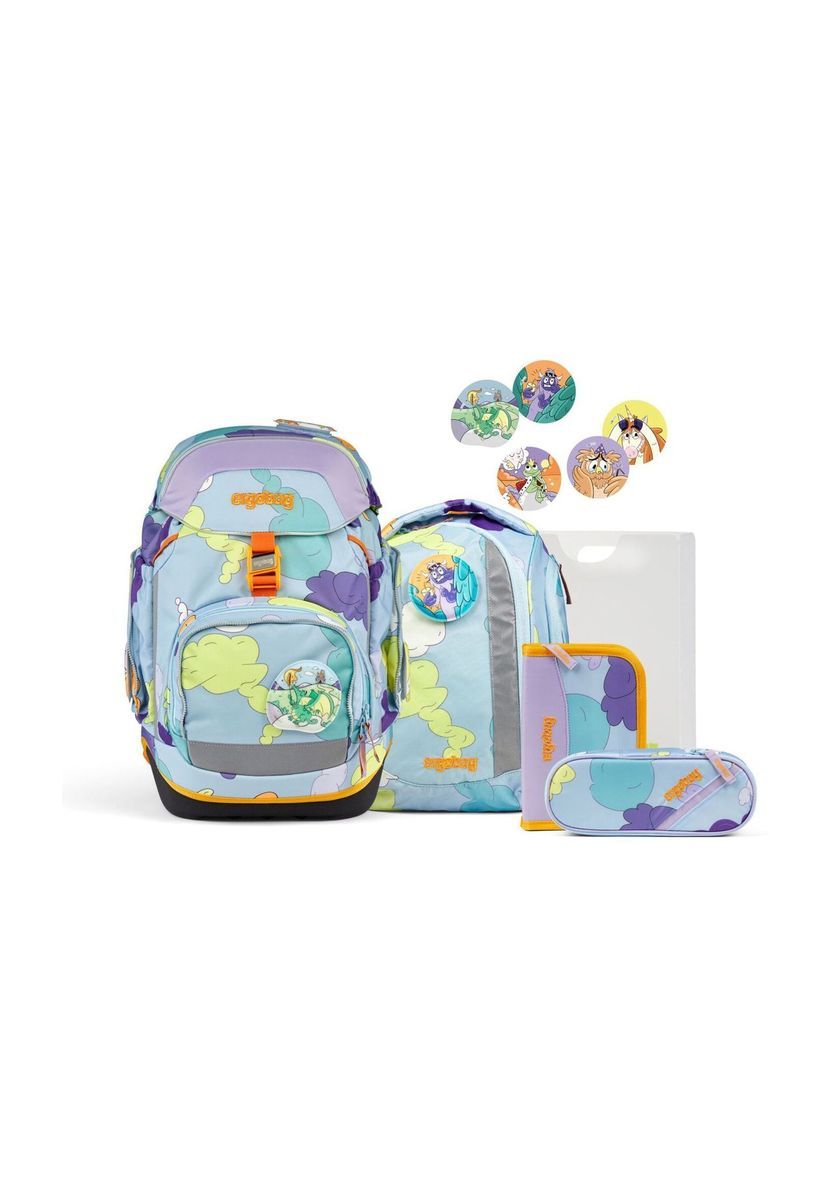 Ergonomisches Schulrucksack-Set 6-teilig blau