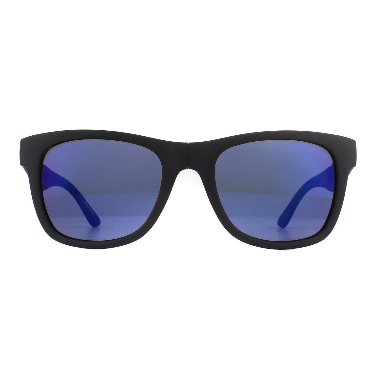 Matte Schwarze Rechteckige Unisex Sonnenbrille