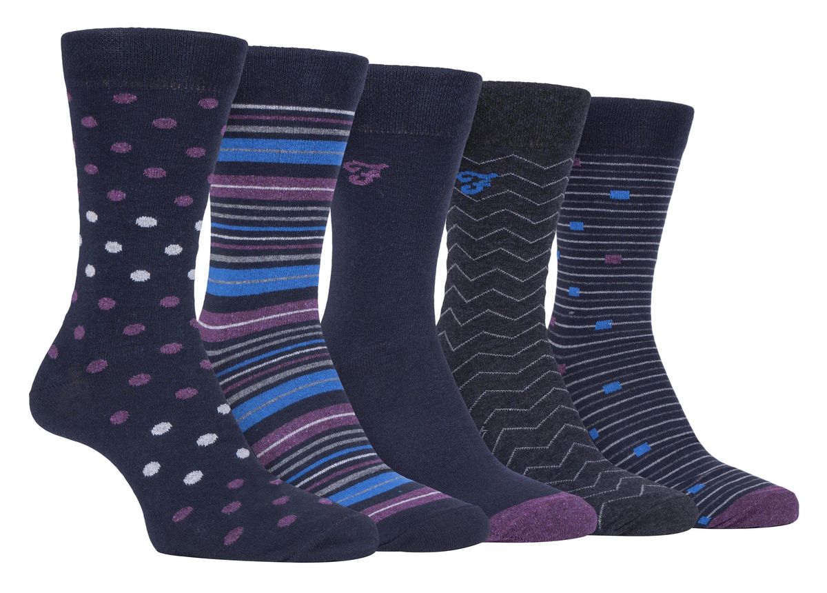 Herren Baumwollmischung Socken mit Muster