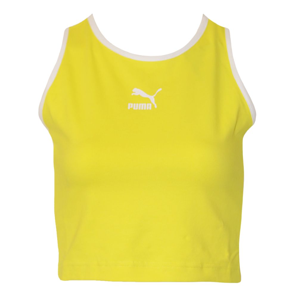 Kurzes ärmelloses Top mit Logo