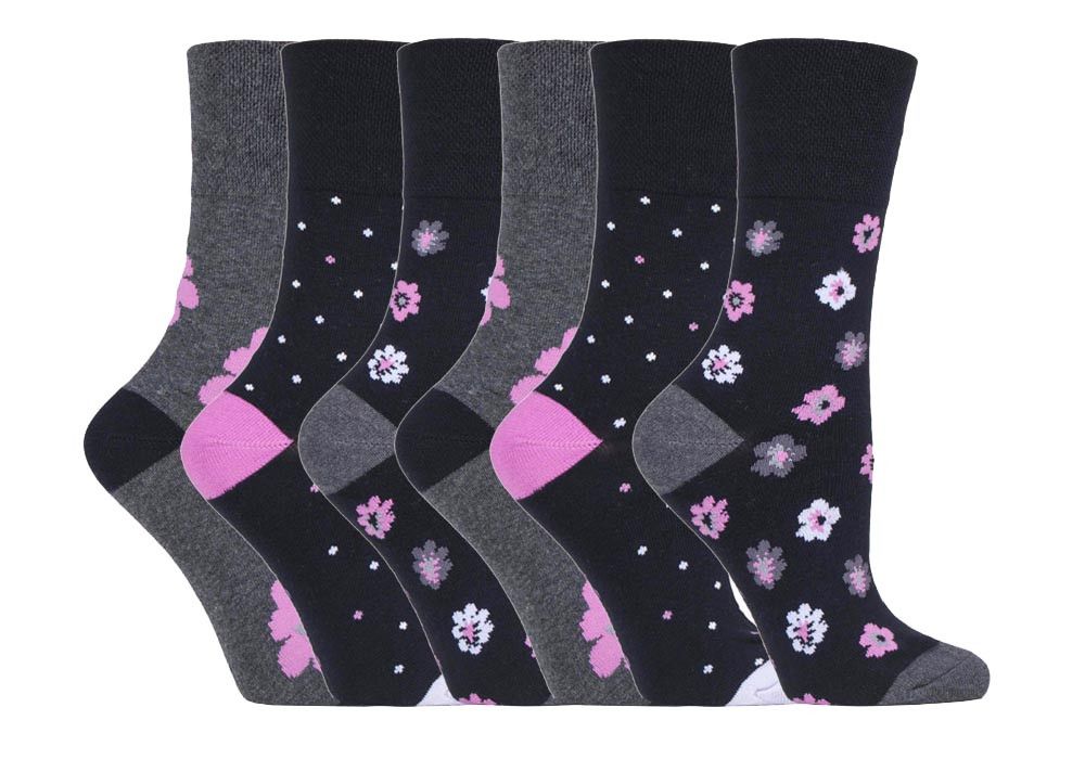 Gentle Grip - 6 Paar Damen Gentle Grip nicht elastische Socken - SOLRH195