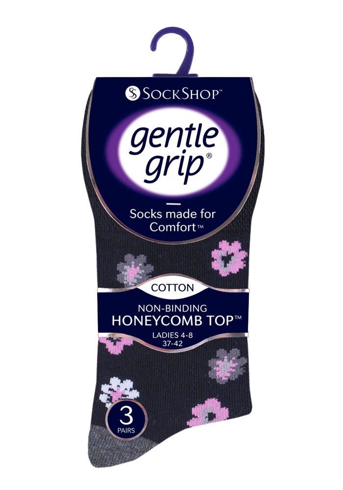 Nicht einschneidende Socken mit Blumenmuster