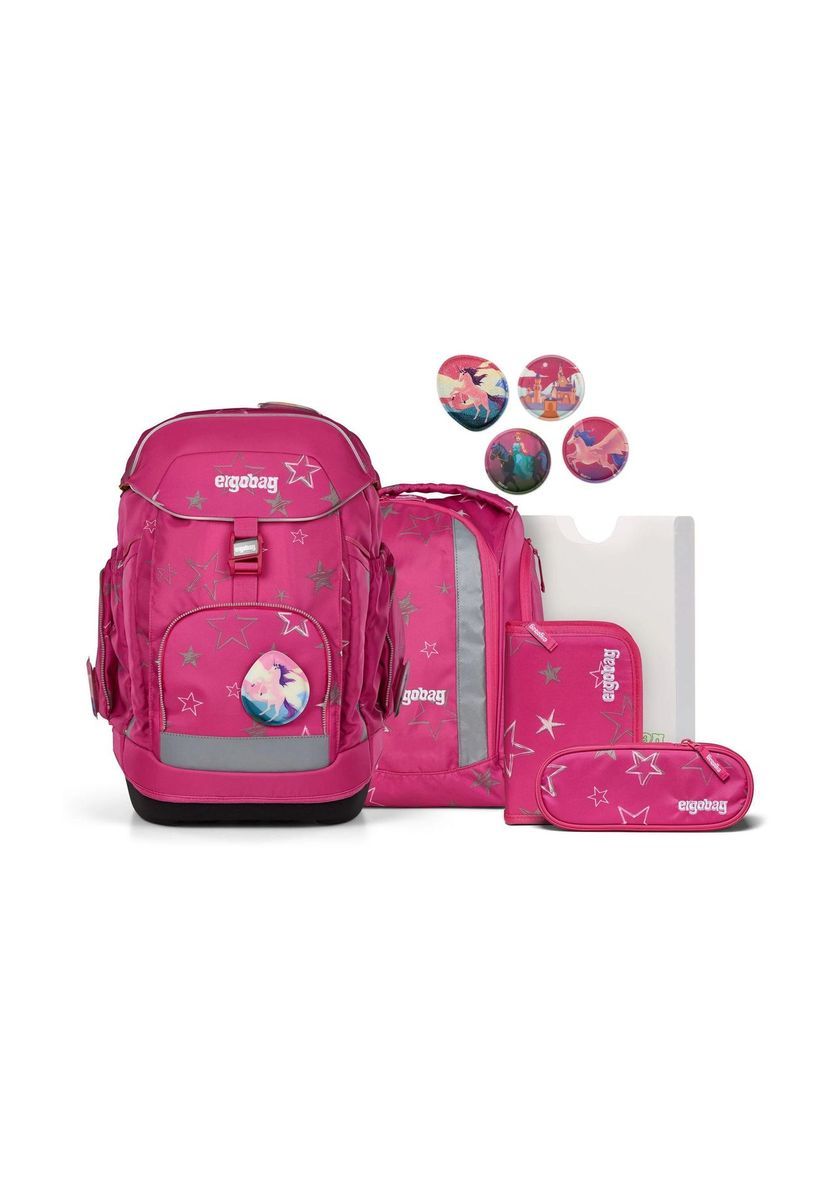 Ergonomisches pinkes Schulranzen-Set