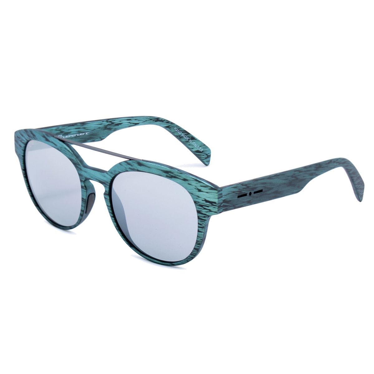 Sonnenbrille mit runden Gläsern und Steg