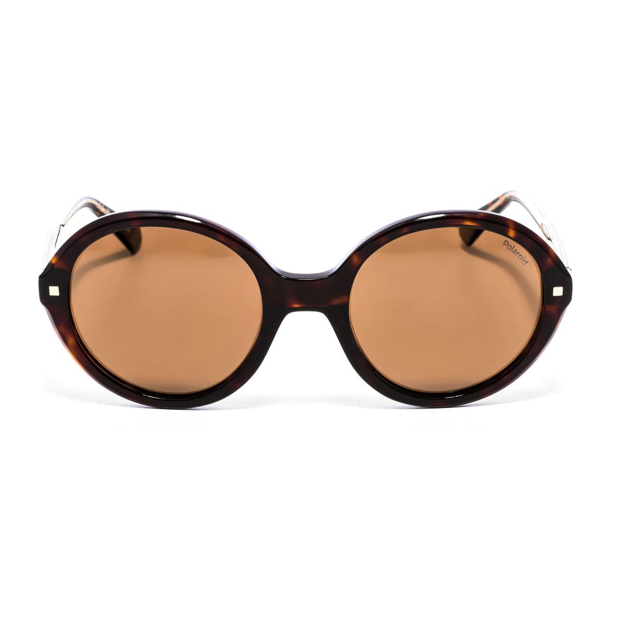 Runde polarisierte Schildpatt-Sonnenbrille