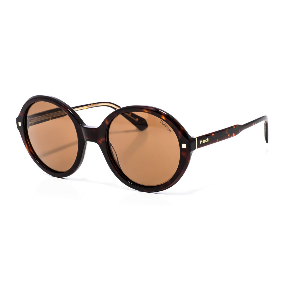 Polarisierte Panto-Sonnenbrille in Hornoptik