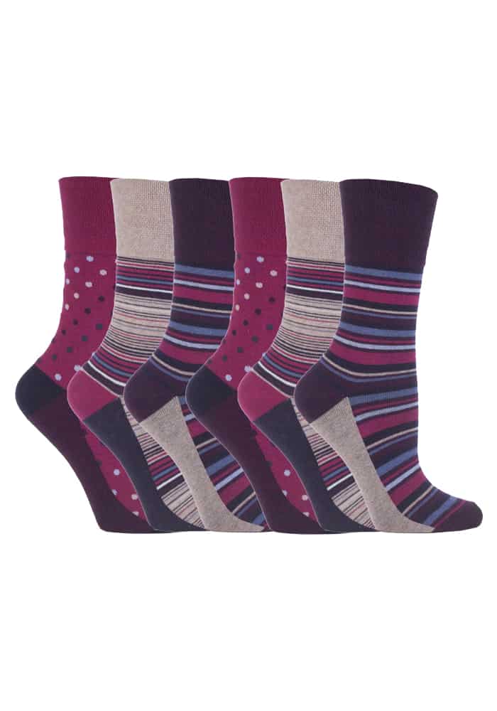 Gentle Grip - 6 Paar Damen Gentle Grip nicht elastische Socken - GG55