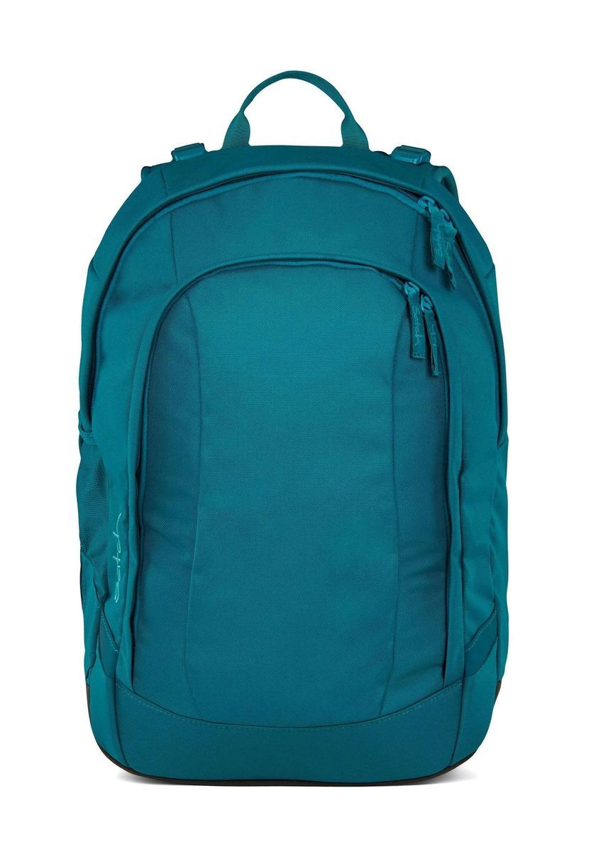 Türkisfarbener Schulrucksack mit Laptopfach