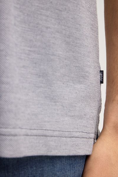 JOOP! Percyco Poloshirt Marineblau Kontrastbesatz Baumwoll-Piqué-Strick