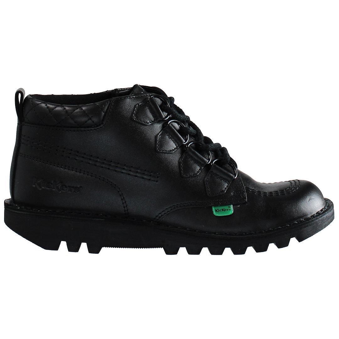Gesteppte Damen Leder Stiefeletten