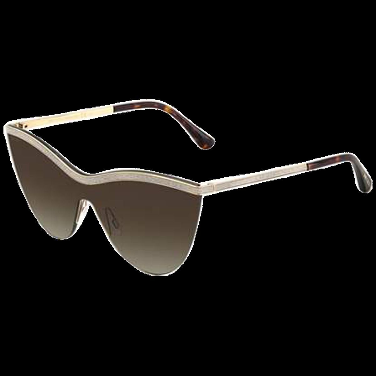 Moderne goldene Monoscheibe Sonnenbrille