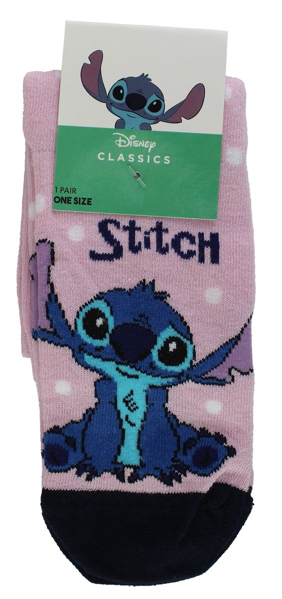 Stitch Charakter-Print Crew Socken