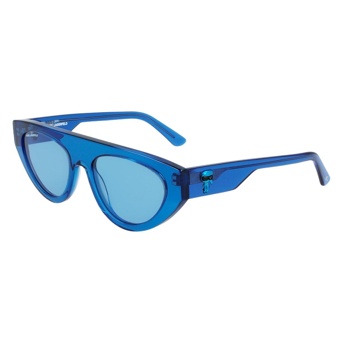Cat-Eye Sonnenbrille mit Logo-Charm