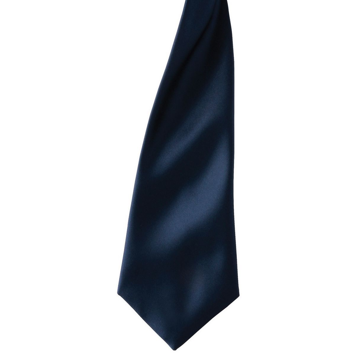 Premier Colours Satin-Clip-Krawatte für Herren (2er-Pack) (Marine)