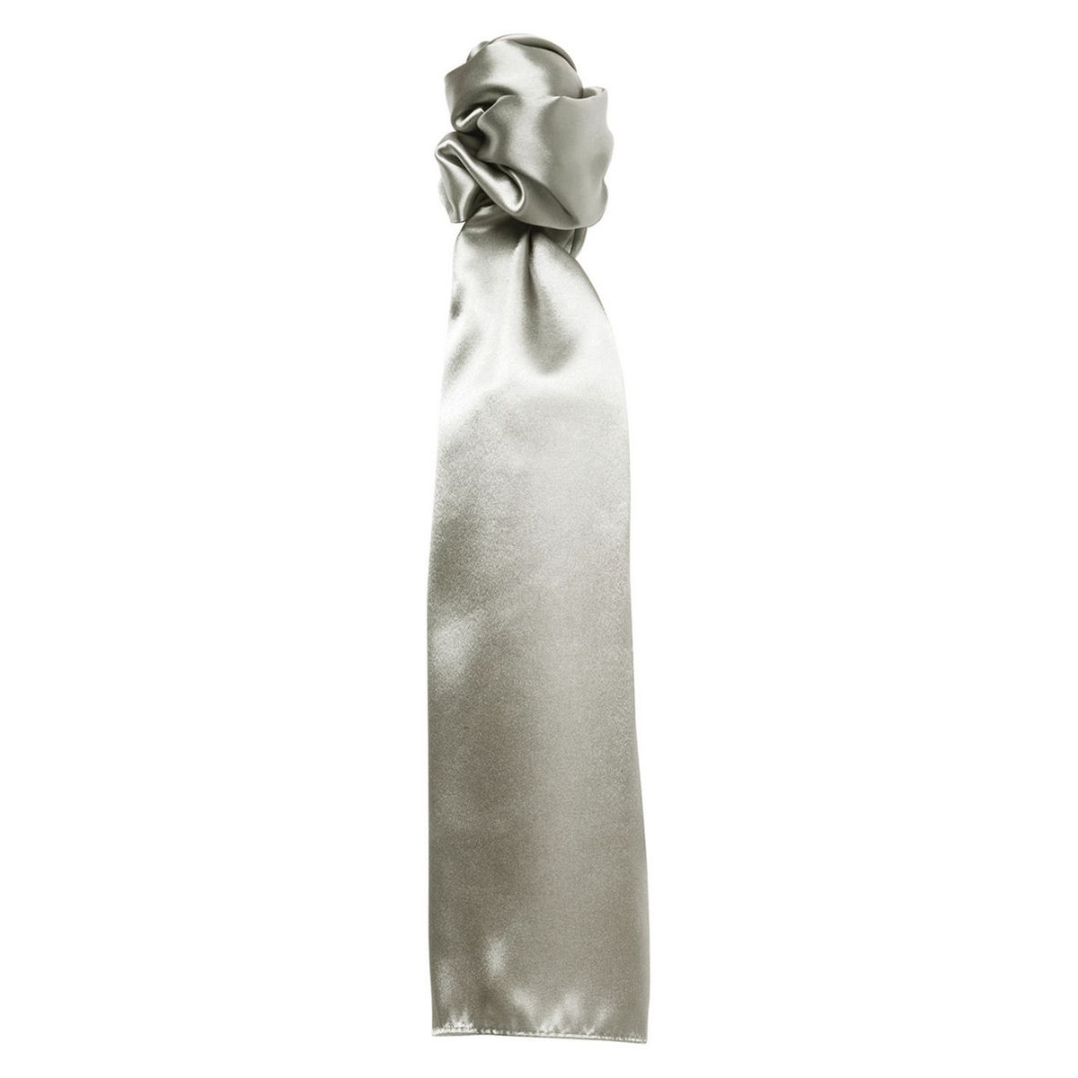 Einfarbiger Schal aus leichtem Satin