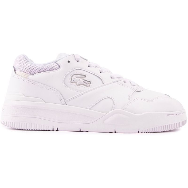 Weiße Leder Lacoste Lineshot Sneakers