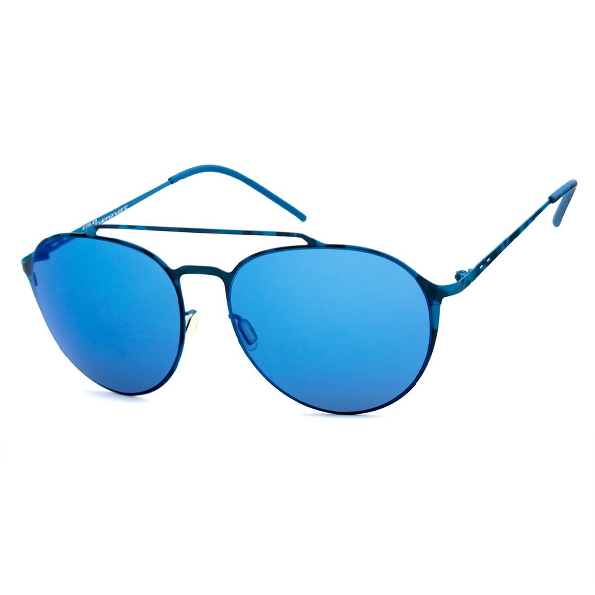 Runde Sonnenbrille für Damen, Blau