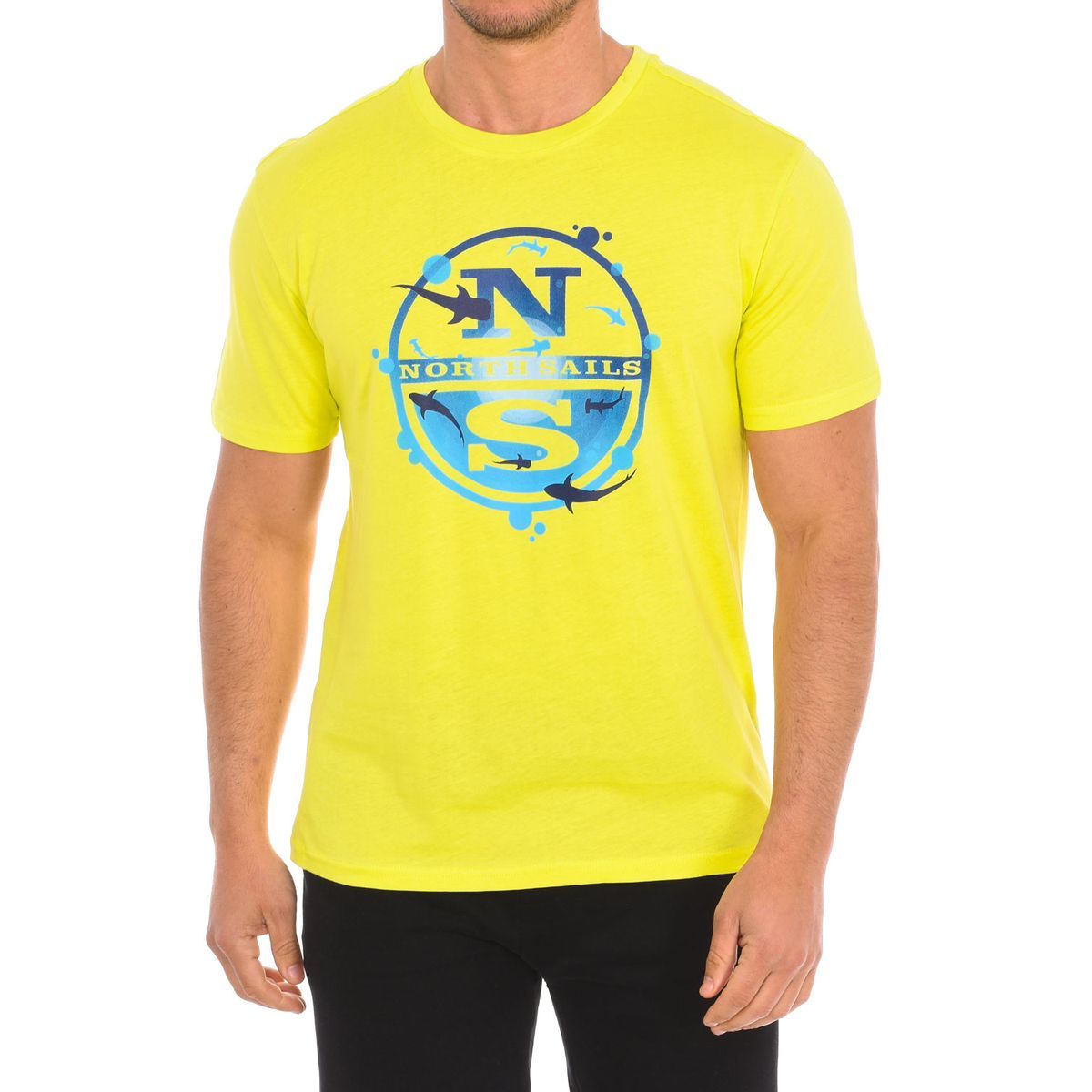 T-Shirt mit Grafikprint und Baumwollmischung
