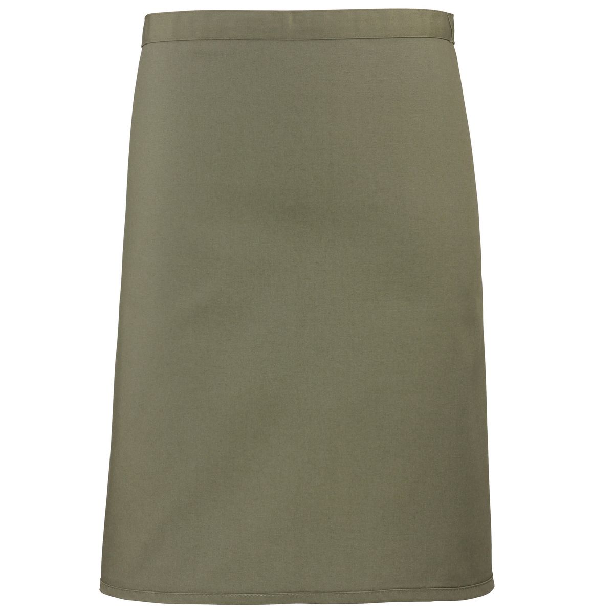 Klassische, mittellange Olive Kellnerschürze