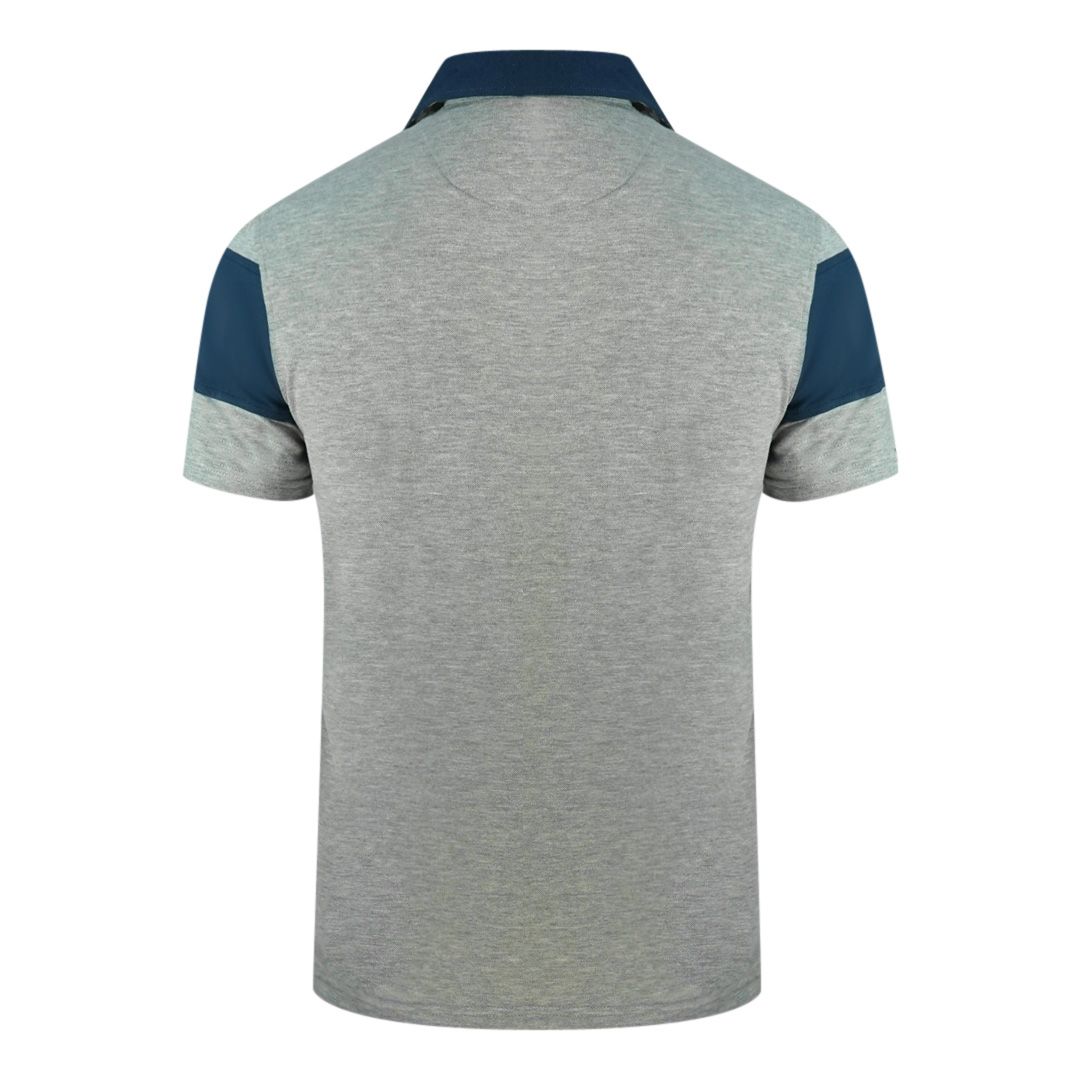 Color-Block Polo mit Wappen-Logo