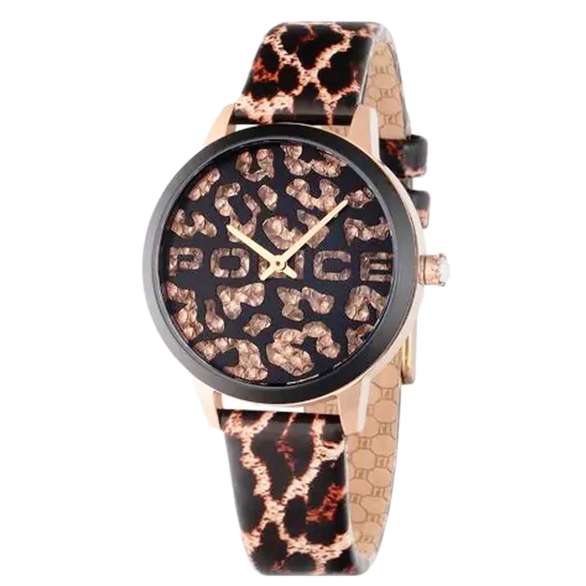 Mode-Armbanduhr mit Leopardenmuster